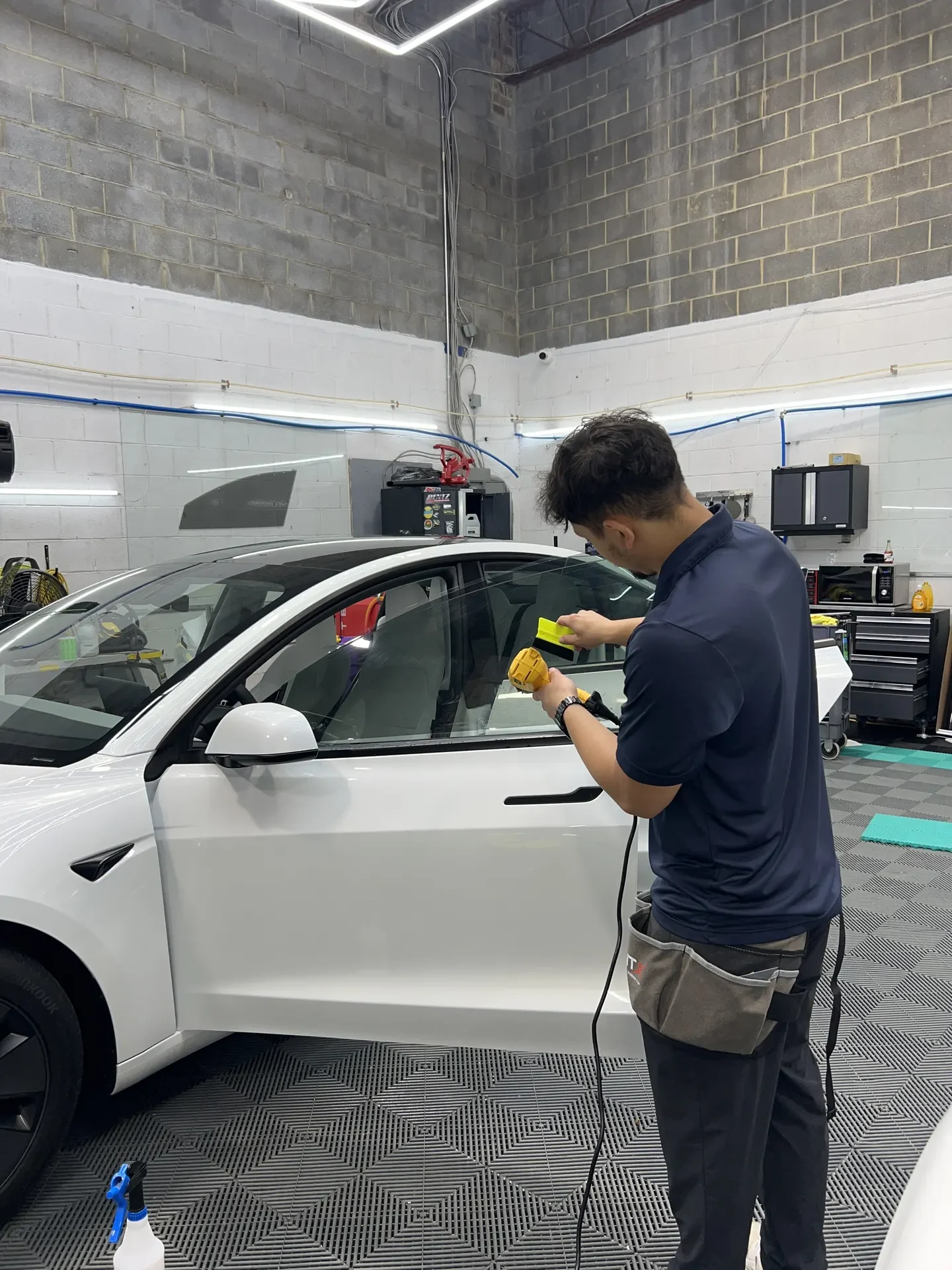 Process of Window Tinting Services at Enhance Auto Care Waldorf, MD